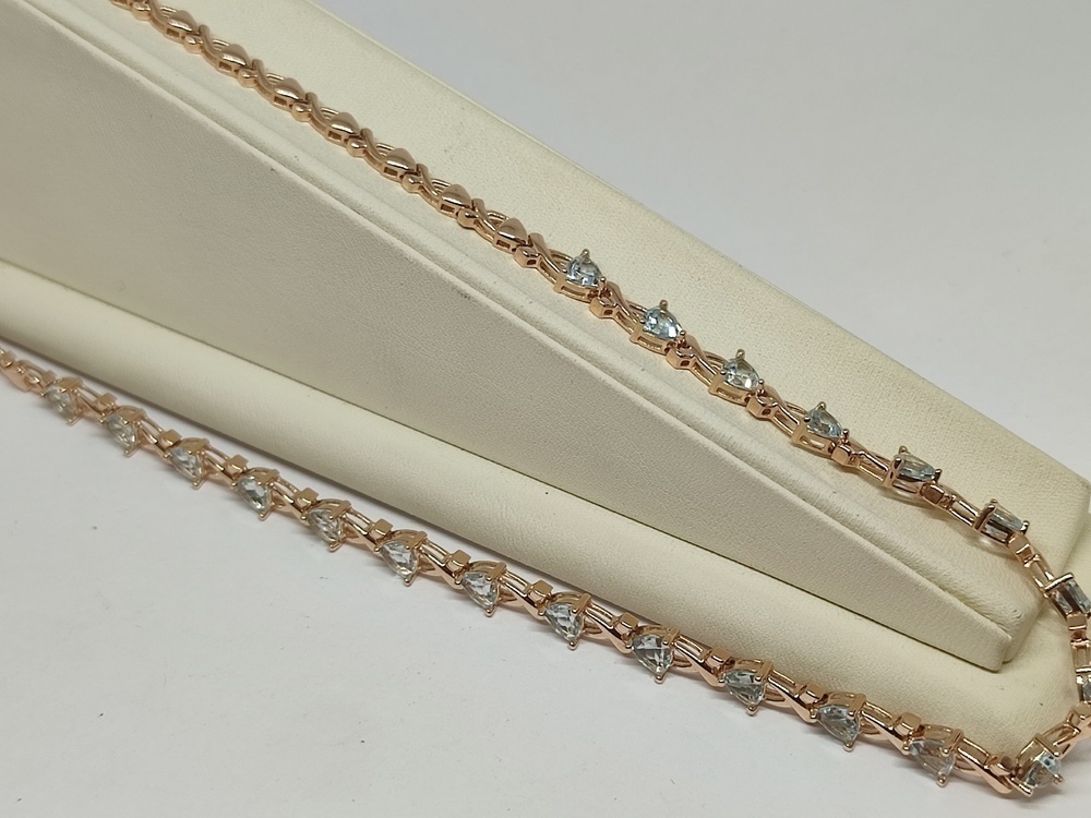 КОЛЬЕ С КАМНЯМИ Au 585