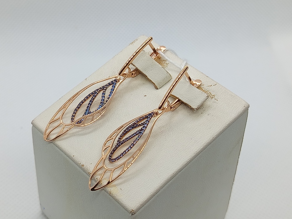 СЕРЬГИ С КАМНЯМИ (Au 585)