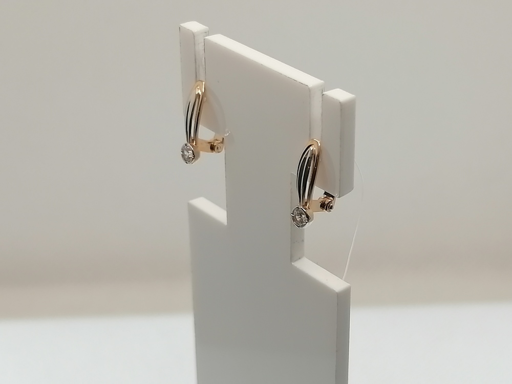 СЕРЬГИ С КАМНЕМ (Au 585)