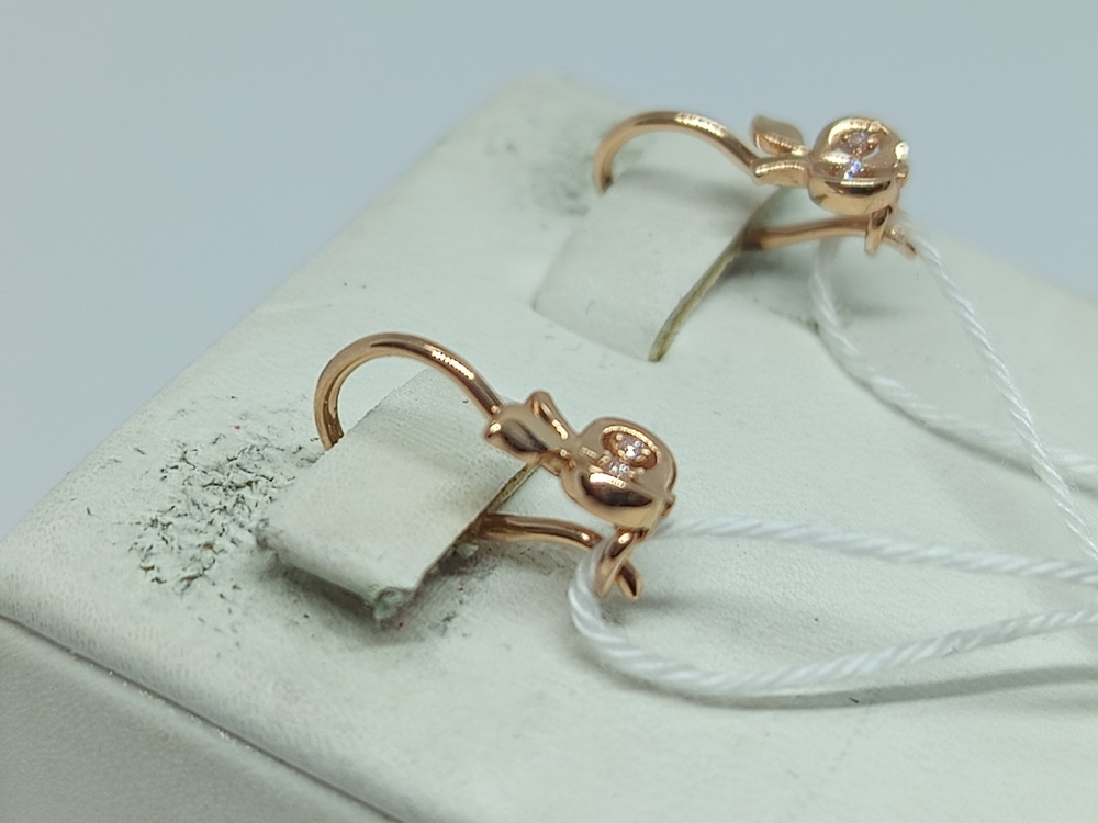 СЕРЬГИ С КАМНЯМИ (Au 585)