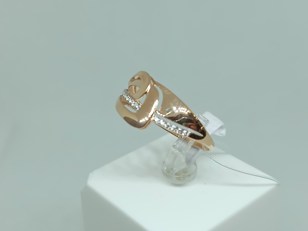 КОЛЬЦО С КАМНЯМИ (Au 585)