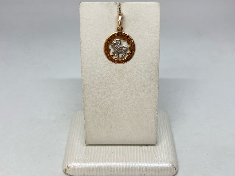 5225/овен ПОДВЕСКА ЗНАК ЗОДИАКА ОВЕН (Au 585)