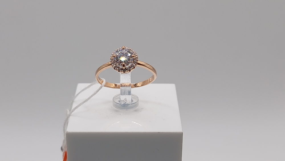 КОЛЬЦО С КАМНЯМИ (Au 585)