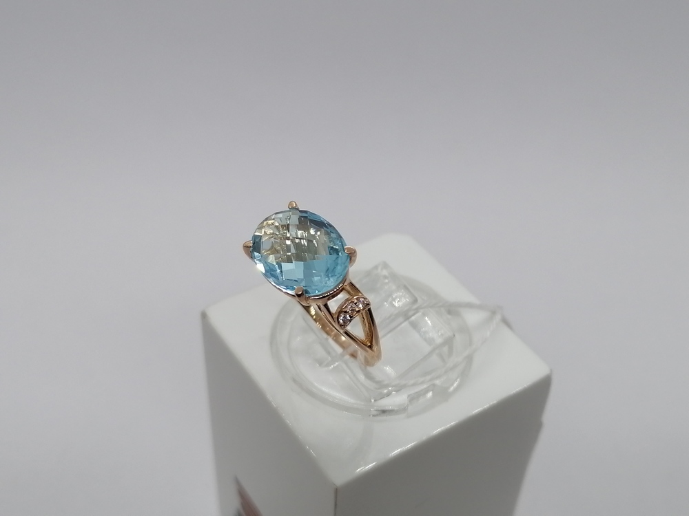 КОЛЬЦО С КАМНЯМИ (Au 585)