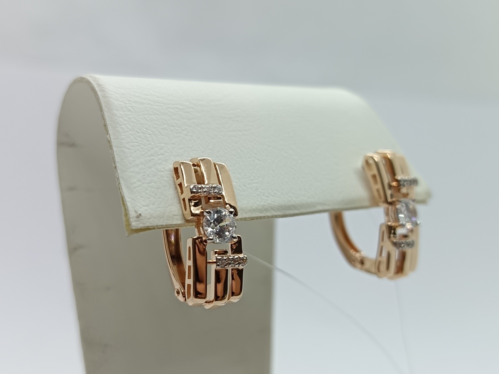 СЕРЬГИ С КАМНЯМИ (Au 585)