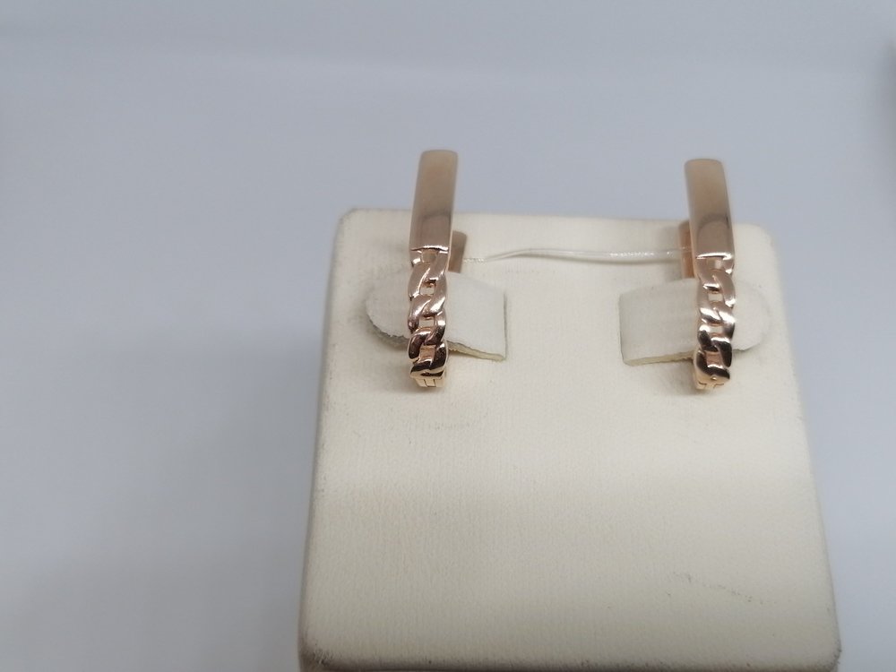 СЕРЬГИ БЕЗ КАМНЯ (Au 585)