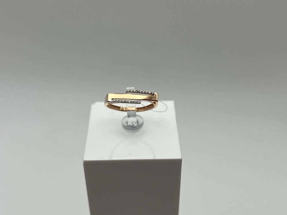 КОЛЬЦО С КАМНЯМИ (Au 585)