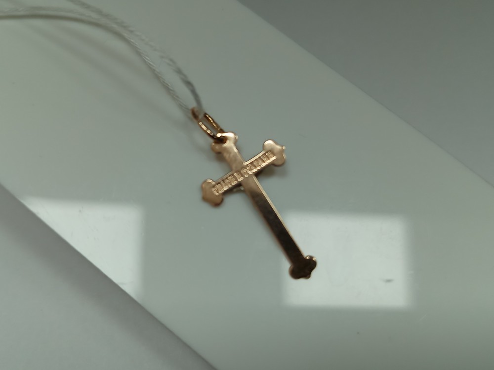 ПОДКБК585 ПОДВЕСКА КРЕСТ БЕЗ КАМНЯ (Au 585)