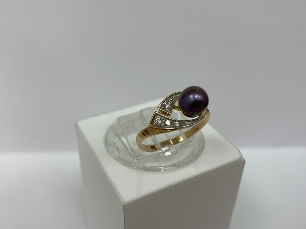 КОЛЬЦО С КАМНЯМИ (Au 585)