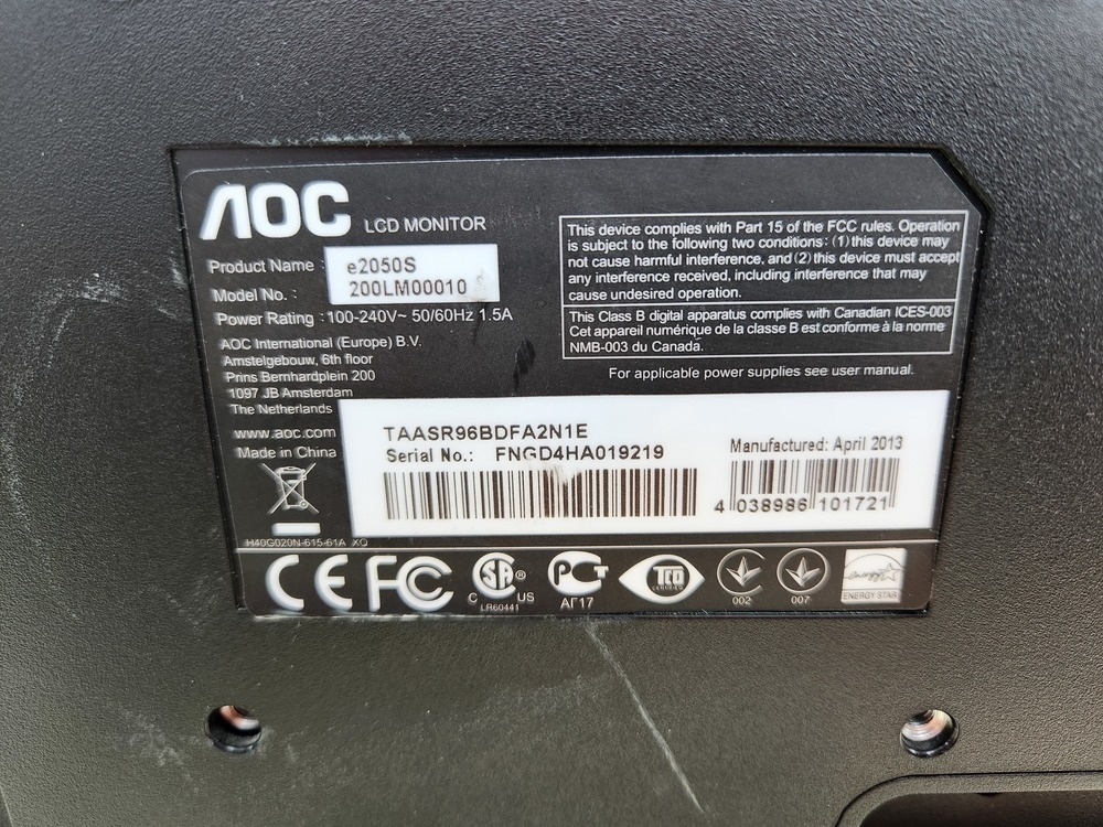 Монитор AOC E2050S