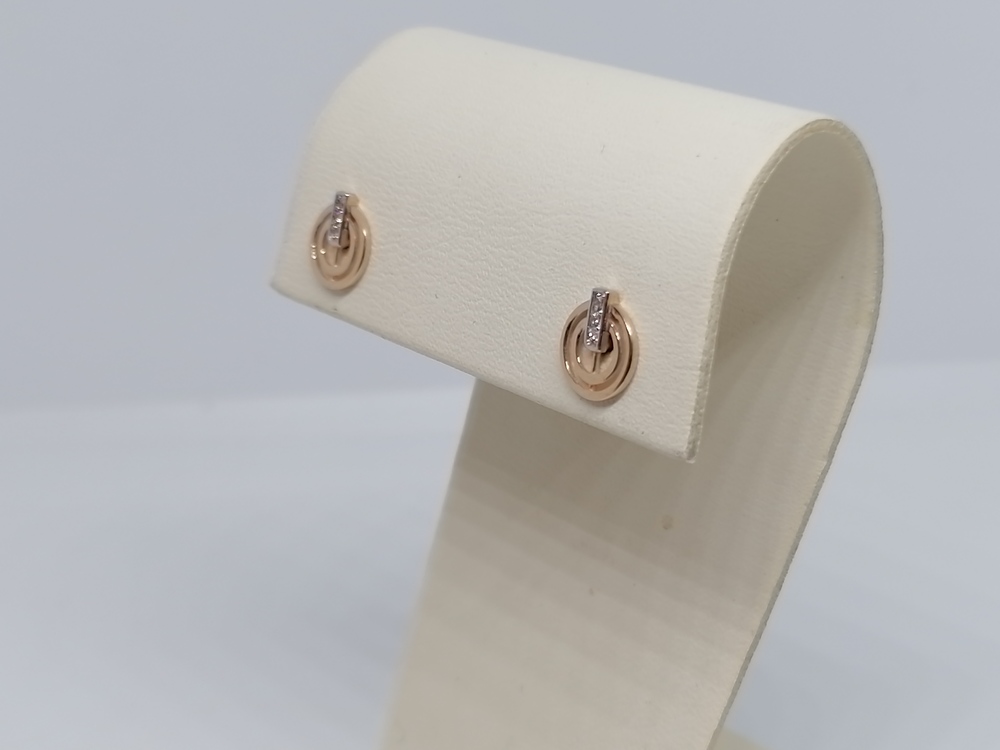 СЕРЬГИ ПУСЕТЫ с камнями (Au 585)