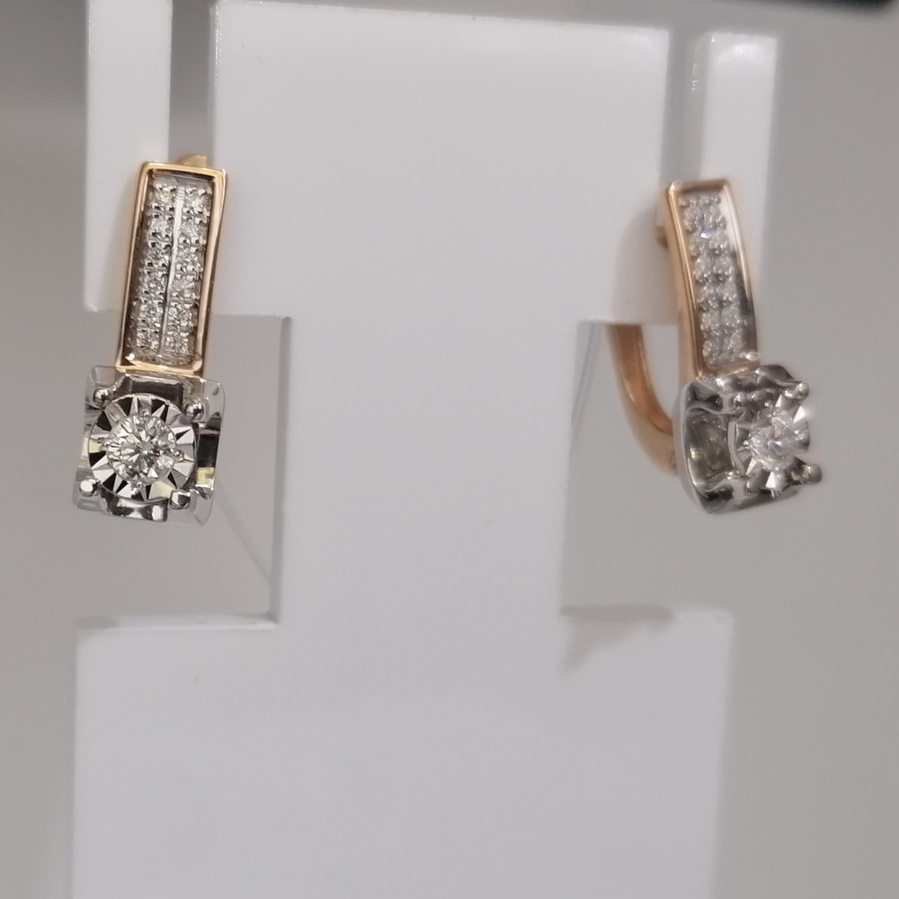 СЕРЬГИ БРИЛЛИАНТ (Au 585)