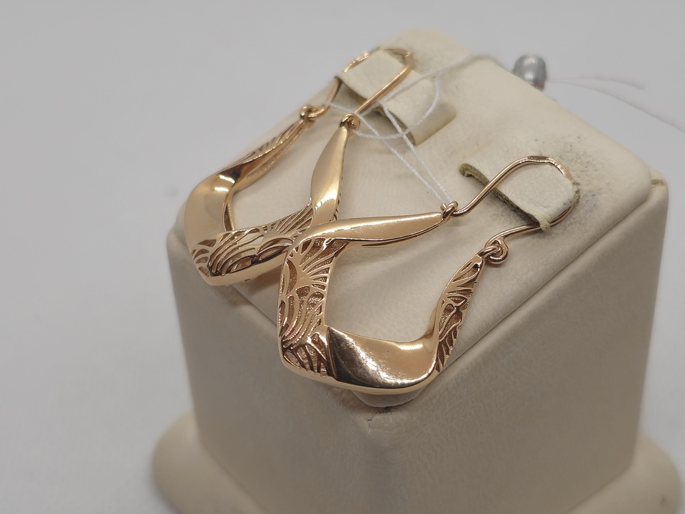 СЕРЬГИ БЕЗ КАМНЯ (Au 585)