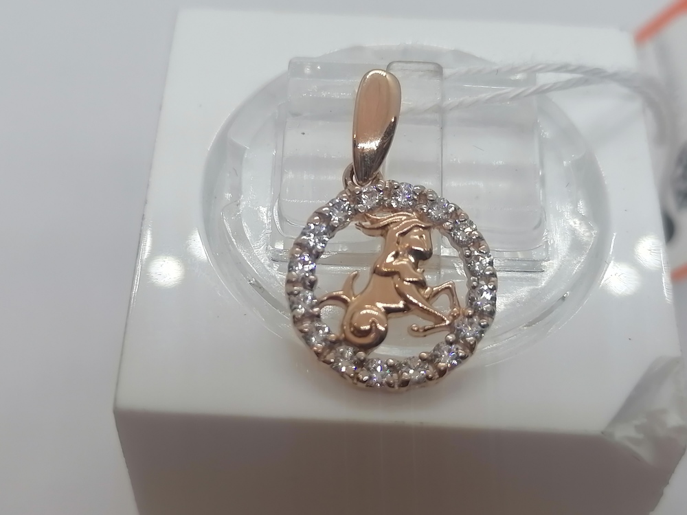ПОДВЕСКА ЗНАК ЗОДИАКА КОЗЕРОГ Au 585
