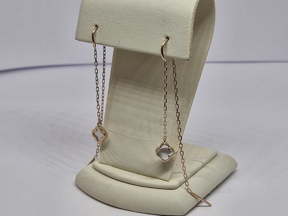 СЕРЬГИ ПРОДЕВКИ с камнем (Au 585)