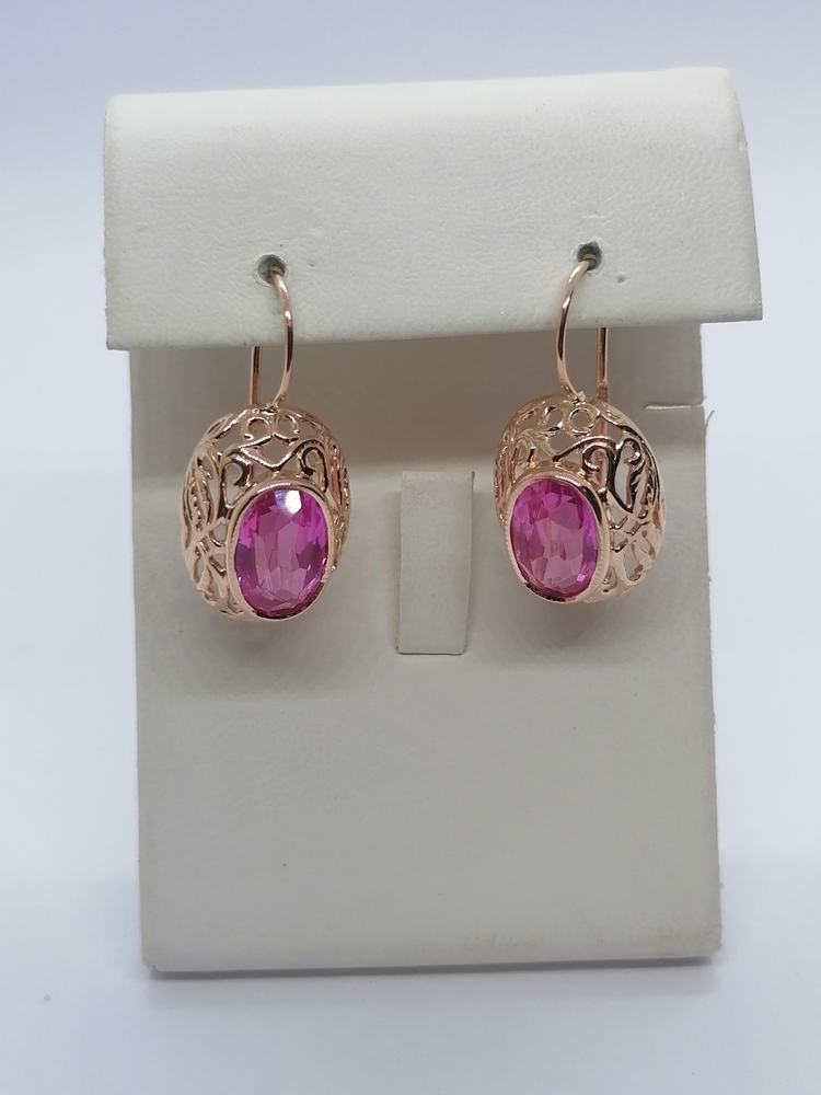 СЕРЬГИ С КАМНЕМ (Au 583)