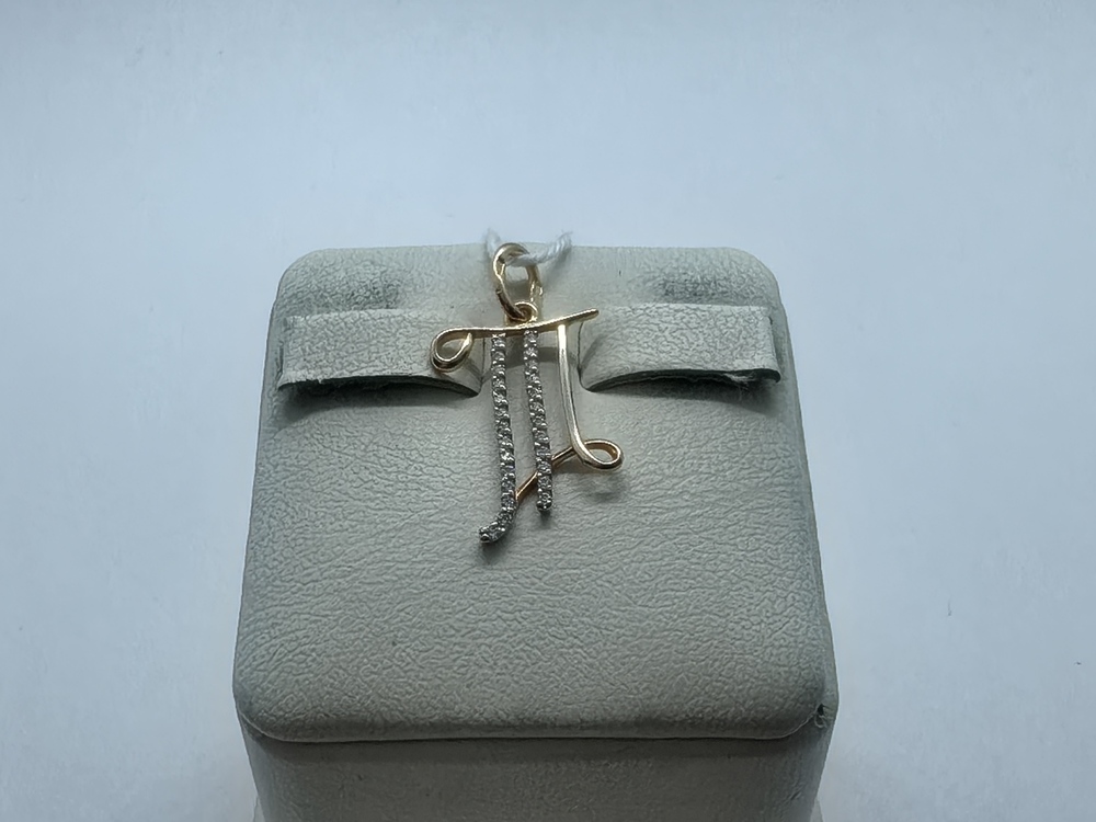 ПОДВЕСКА БУКВА Т Au 585