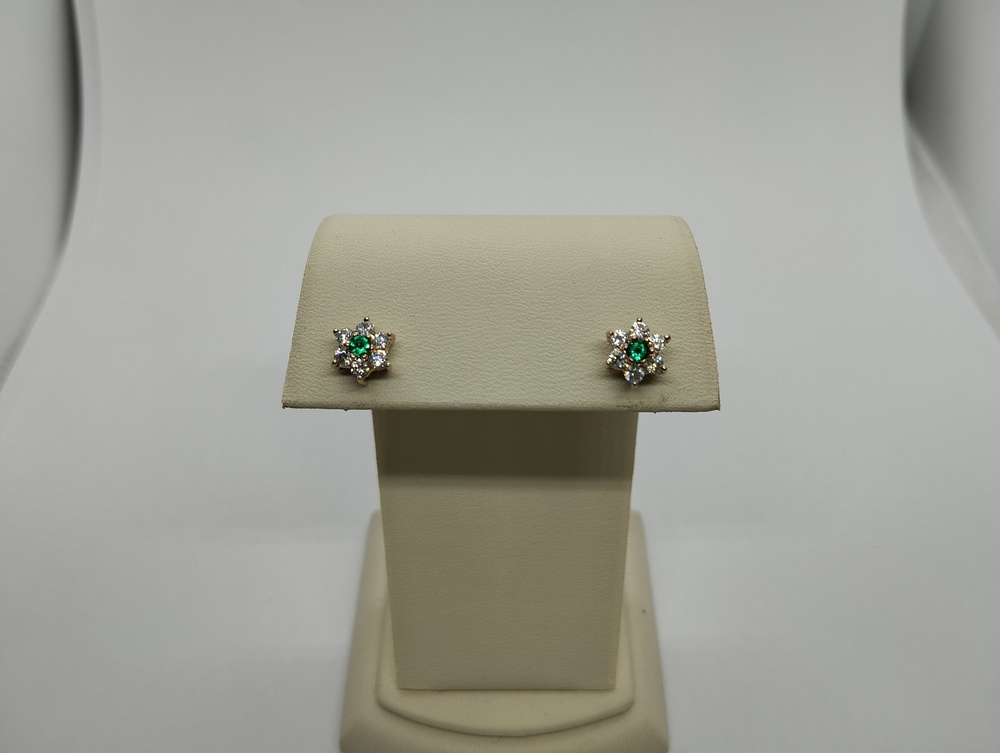 СЕРЬГИ С КАМНЯМИ (Au 585)