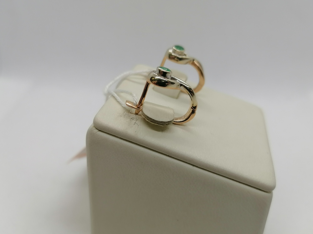 СЕРЬГИ С КАМНЕМ (Au 585)