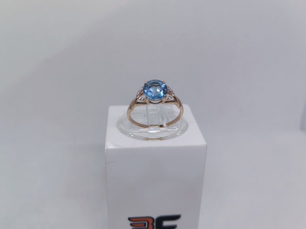 КОЛЬЦО С КАМНЯМИ (Au 585)