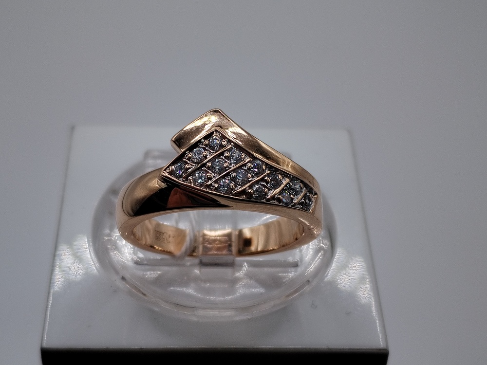 КОЛКМИ585 КОЛЬЦО С КАМНЯМИ (Au 585)