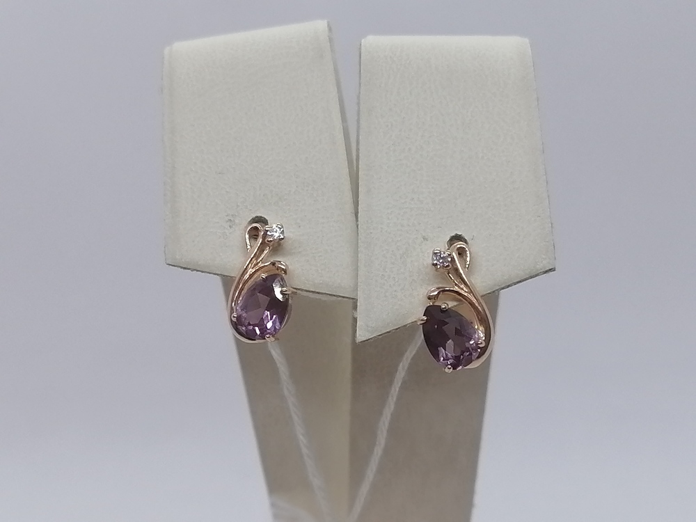 СЕРЬГИ С КАМНЯМИ (Au 585)