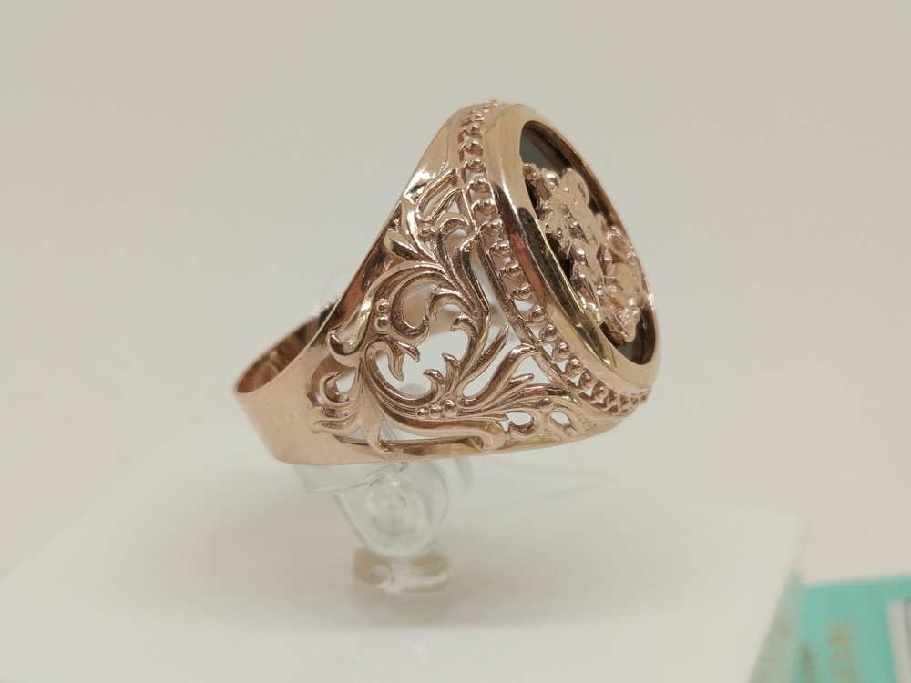 1020028 КОЛЬЦО ПЕЧАТКА с камнем (Au 585)