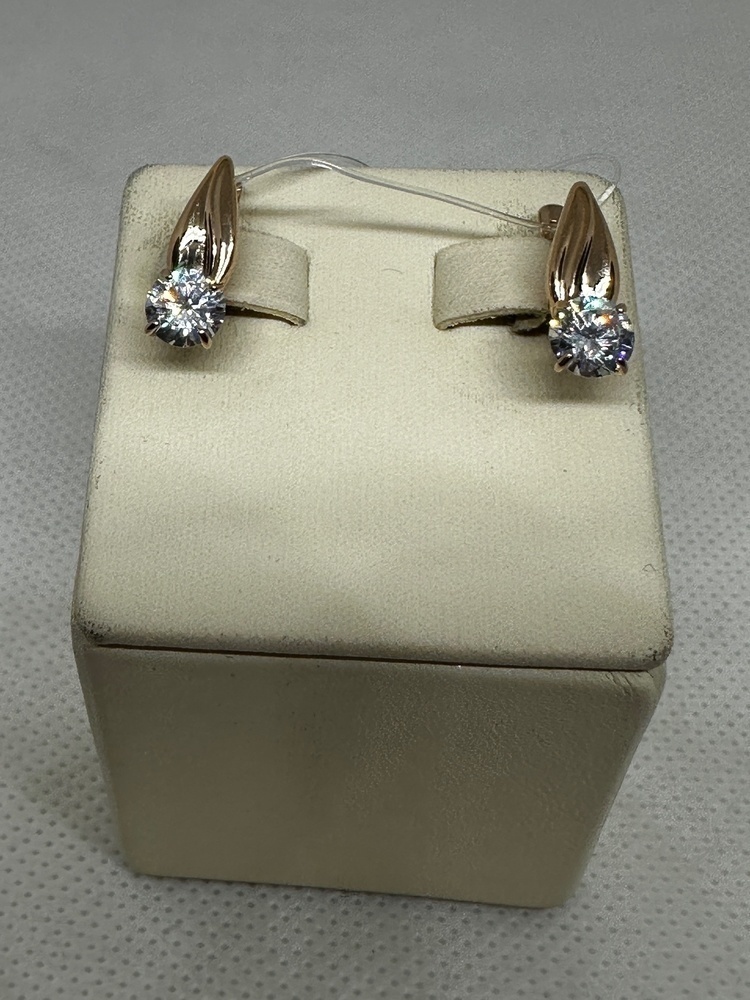 СЕРЬГИ С КАМНЕМ (Au 585)