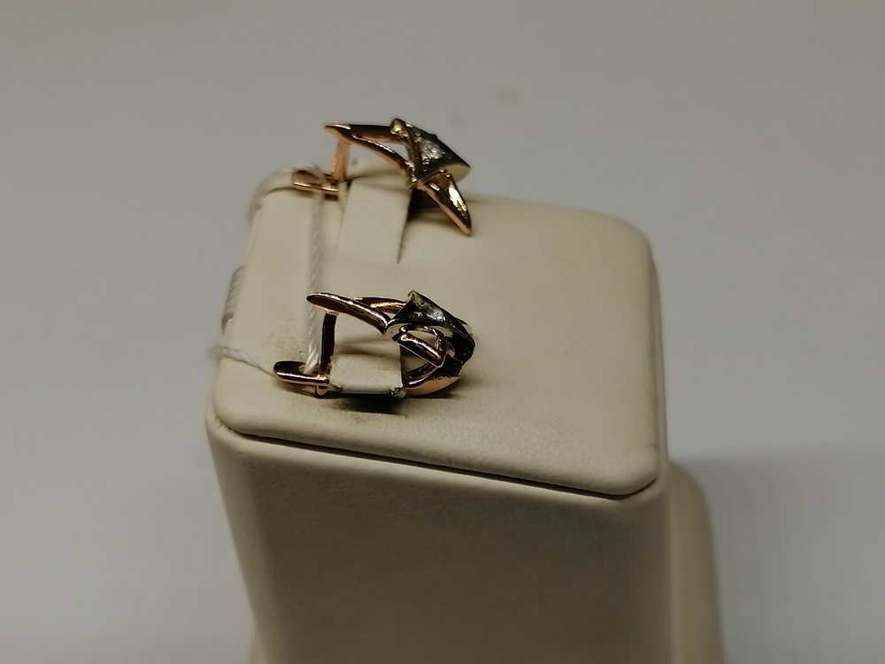 СЕРЬГИ С КАМНЕМ (Au 585)