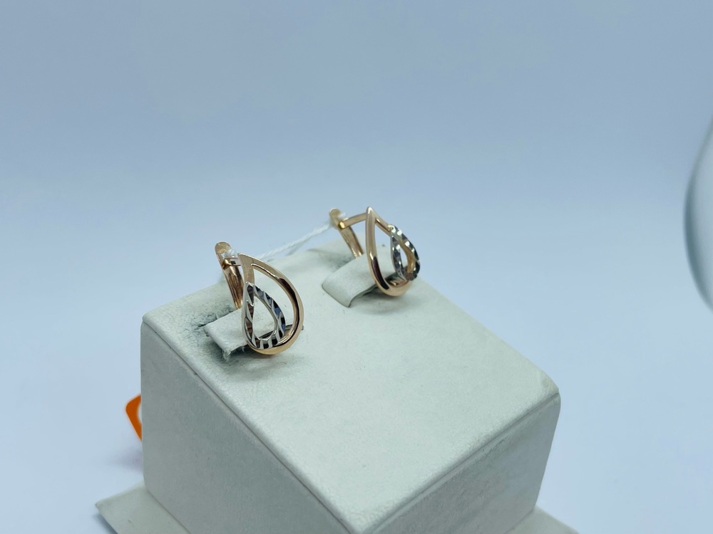 СЕРЬГИ БЕЗ КАМНЯ (Au 585)