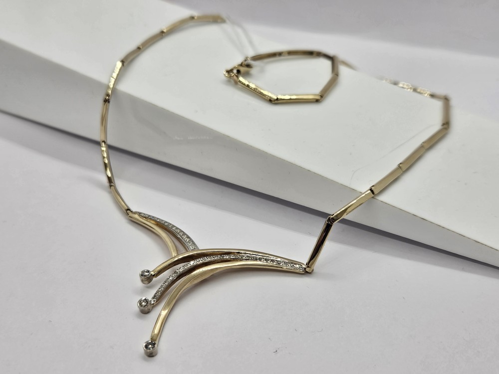 КОЛЬЕ БРИЛЛИАНТ Au 500