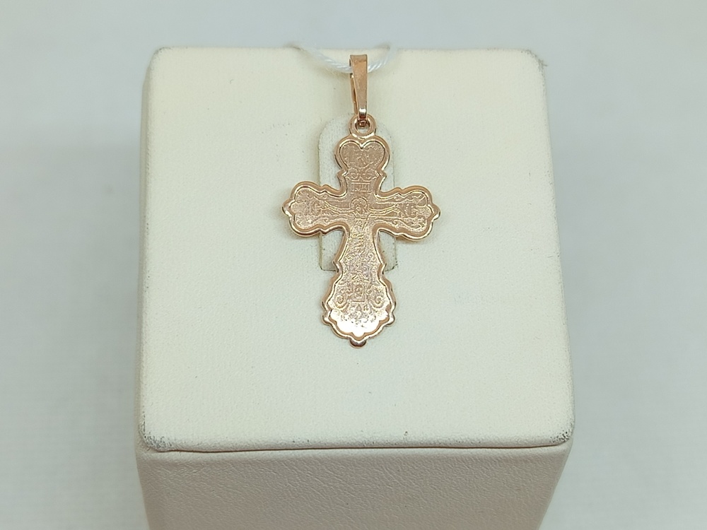 ПОДВЕСКА КРЕСТ БЕЗ КАМНЯ (Au 585)