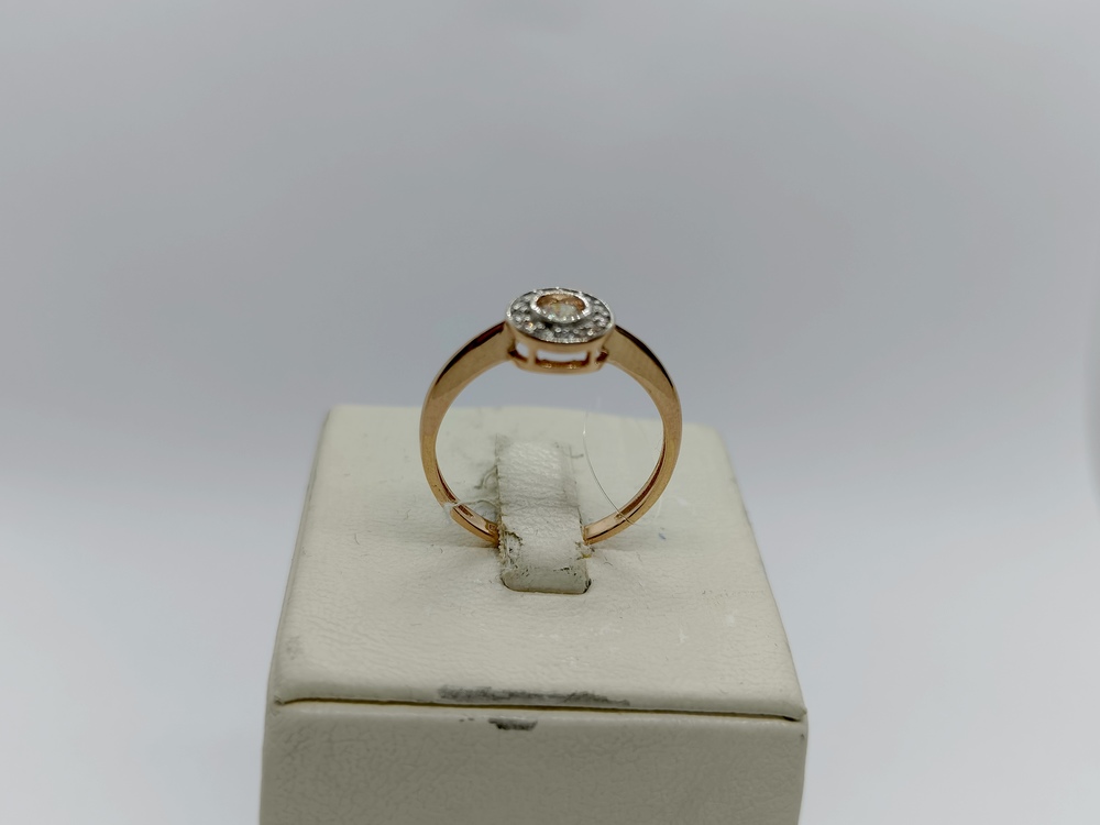 КОЛЬЦО С КАМНЯМИ (Au 585)