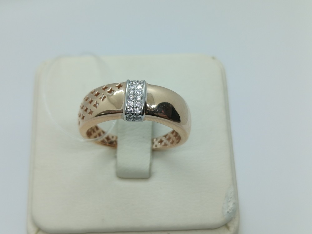 КОЛЬЦО С КАМНЯМИ (Au 585)