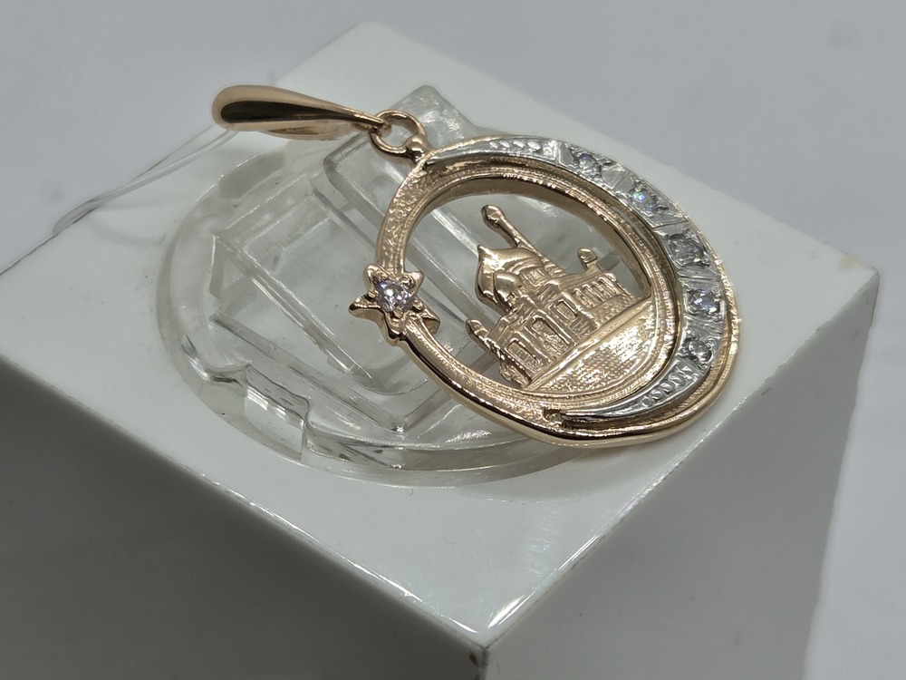 ПОДВЕСКА МЕЧЕТЬ с камнями (Au 585)