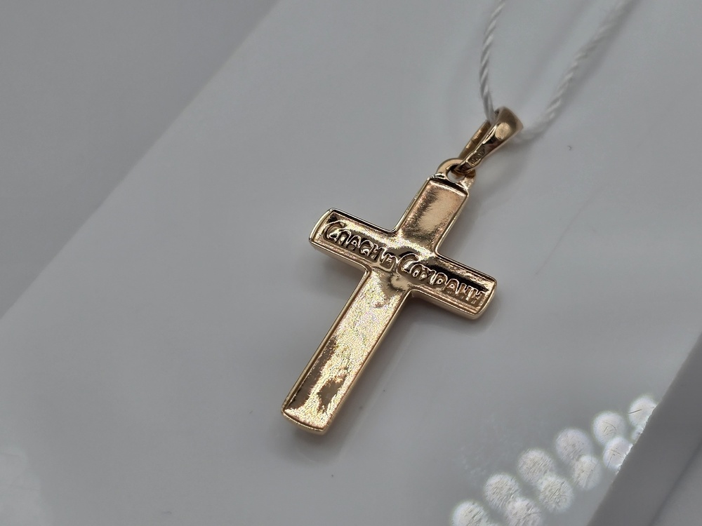 ПОДКБК585 ПОДВЕСКА КРЕСТ БЕЗ КАМНЯ (Au 585)