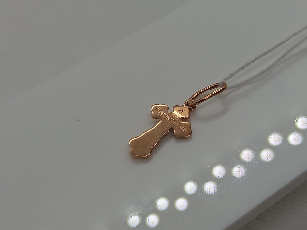 ПОДВЕСКА КРЕСТ без камня (Au 585)