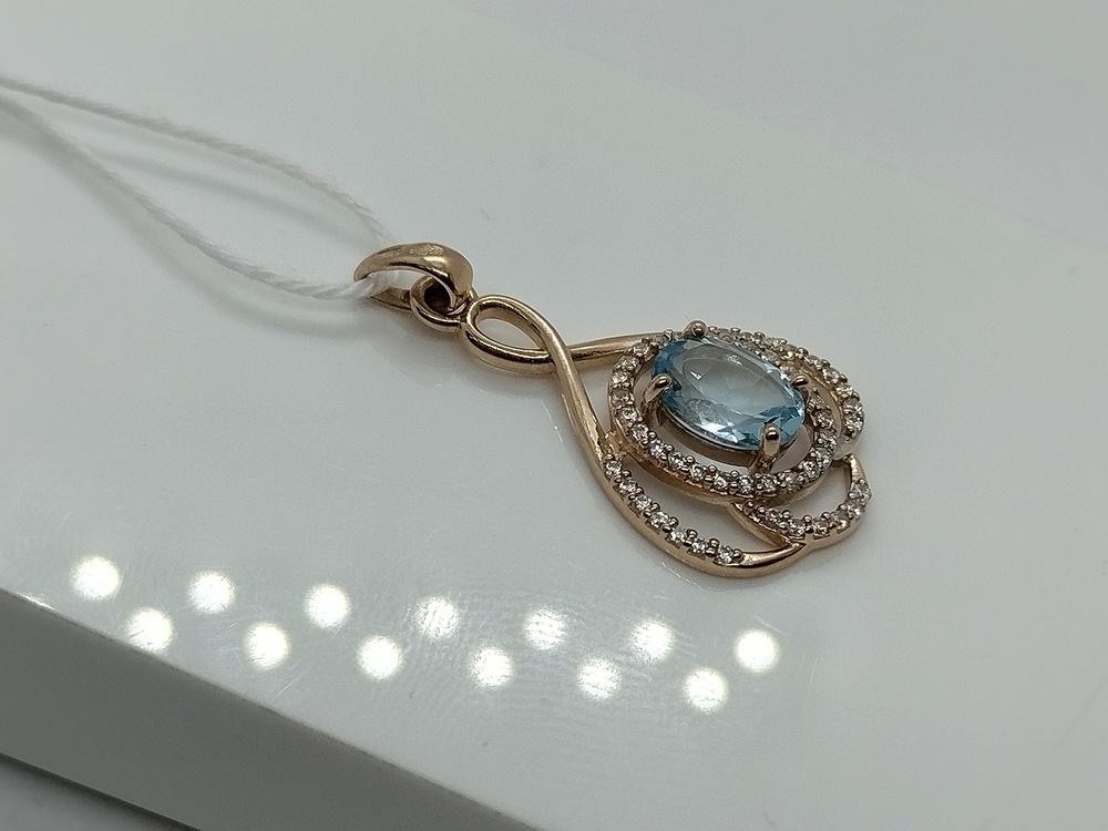 ПОДКМИ585 ПОДВЕСКА С КАМНЯМИ (Au 585)