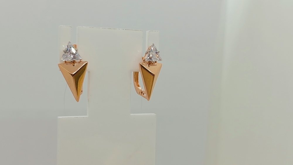 СЕРЬГИ С КАМНЕМ (Au 585)