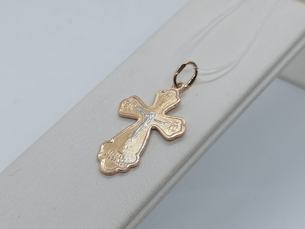 ПОДВЕСКА КРЕСТ без камня (Au 585)