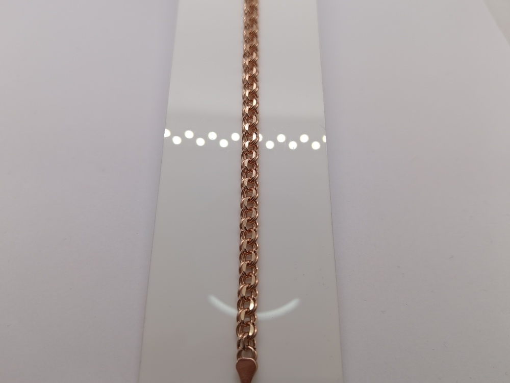 БРАСЛЕТ ПУСТОТЕЛЫЙ Бисмарк (Au 585)