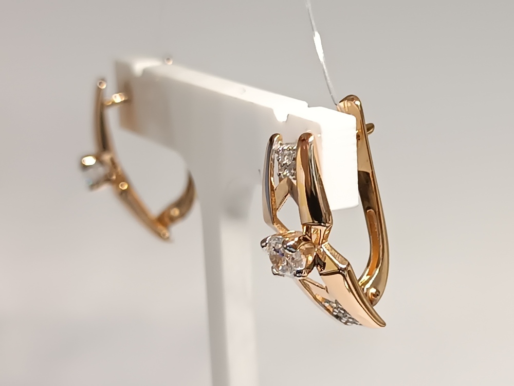 СЕРЬГИ С КАМНЯМИ (Au 585)