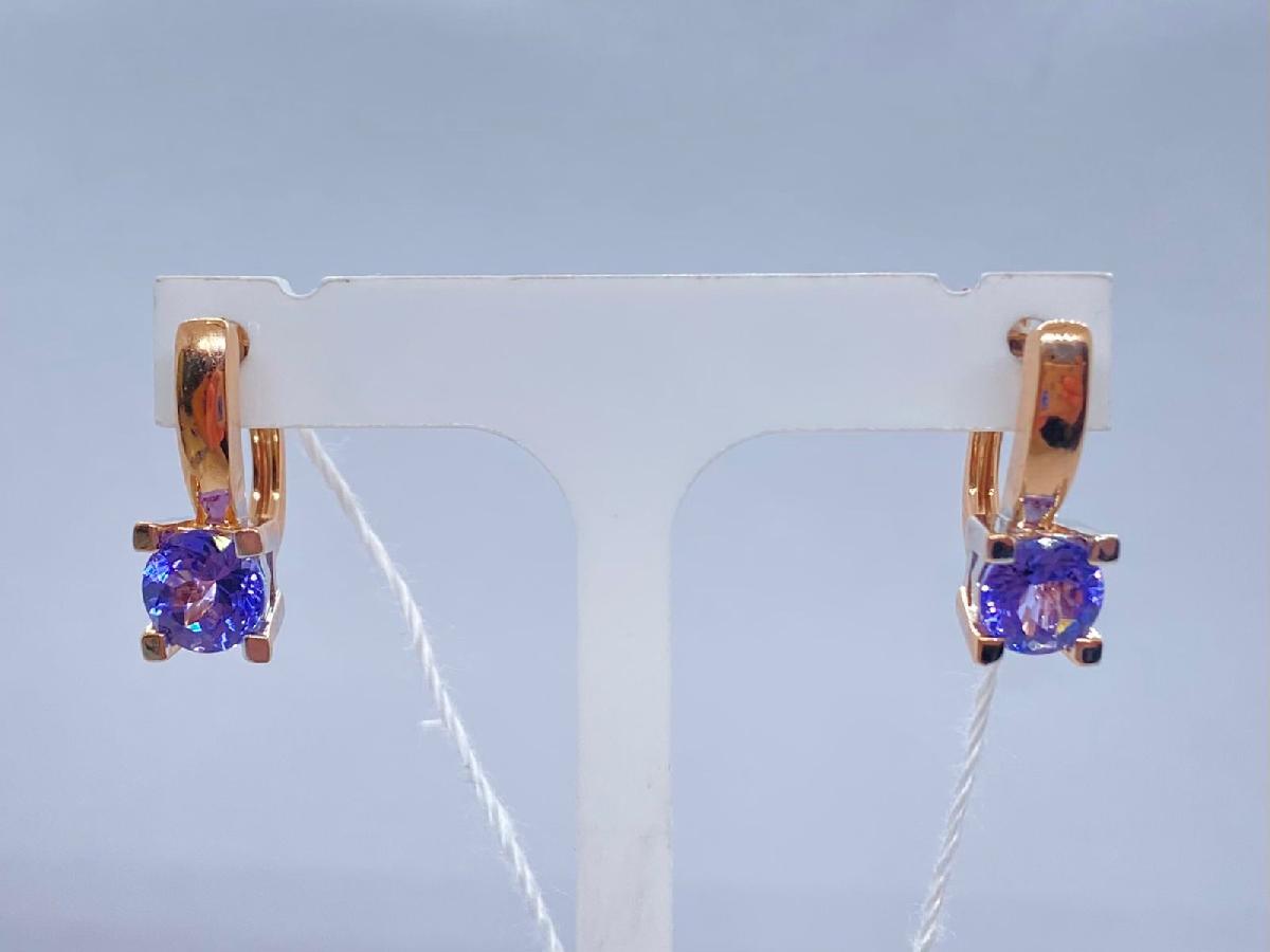 СЕРЬГИ С КАМНЕМ (Au 585)