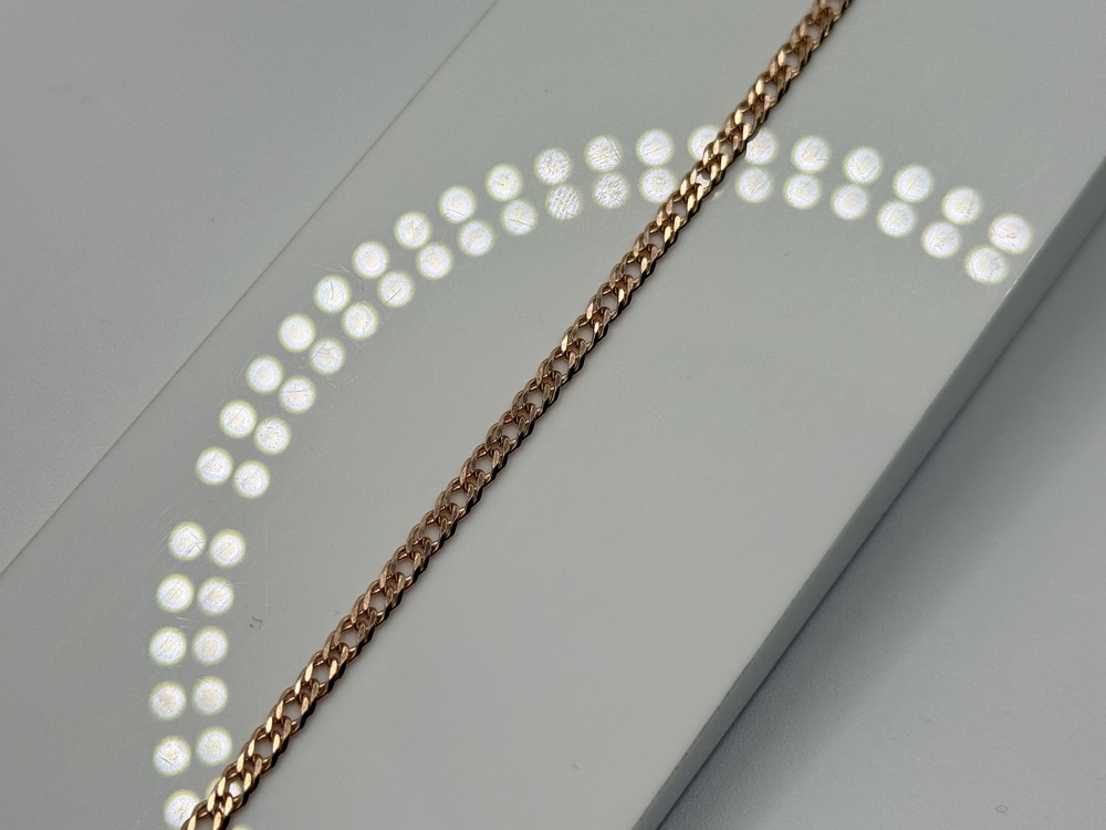 БРАСЛЕТ ПОЛНОВЕСНЫЙ Ромб двойной Au 585