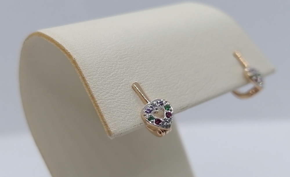 СЕРЬГИ С КАМНЯМИ (Au 585)