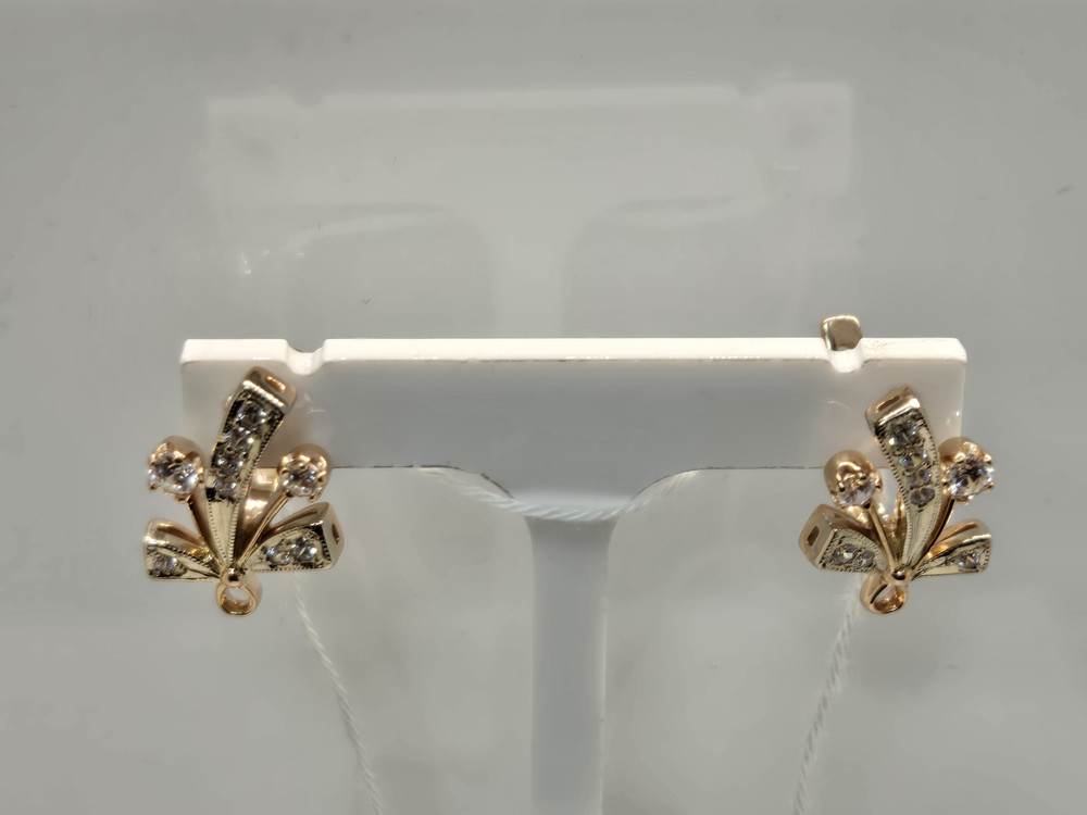 СКМИ585 СЕРЬГИ С КАМНЯМИ (Au 585)