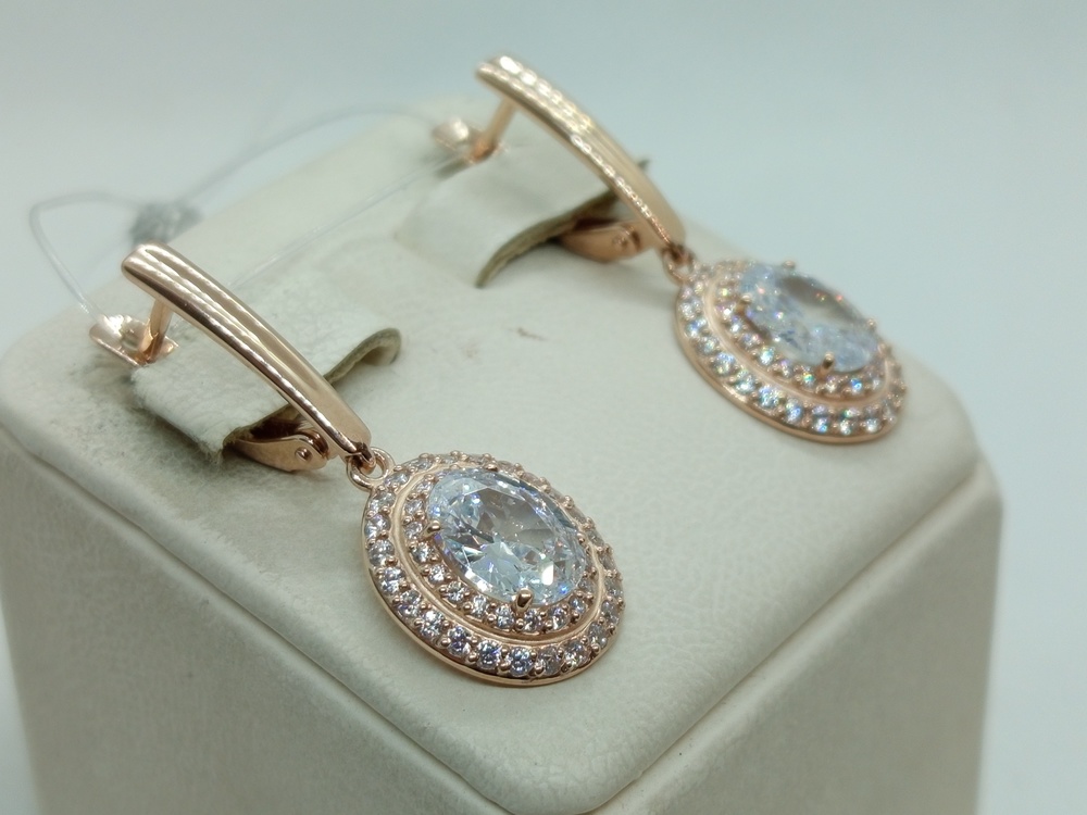 СЕРЬГИ С КАМНЯМИ (Au 585)