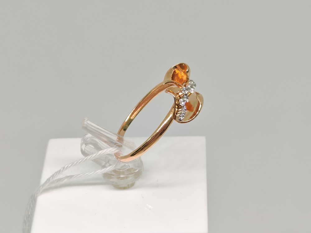 КОЛЬЦО С КАМНЯМИ (Au 585)