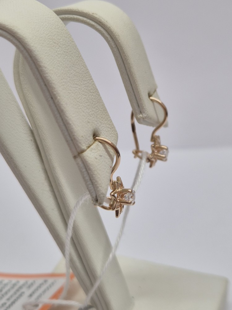 СЕРЬГИ С КАМНЕМ (Au 585)