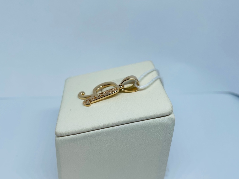 ПОДВЕСКА БУКВА Я Au 585